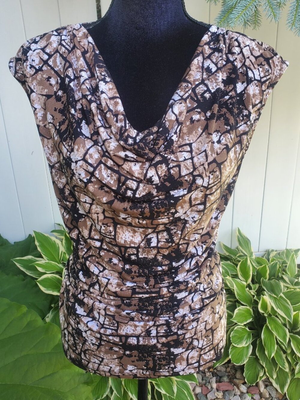 Style & Co. Printed Sleeveless Top - Size S